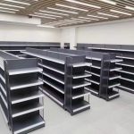 Raft metalic pentru perete - 10m cu polite etajere